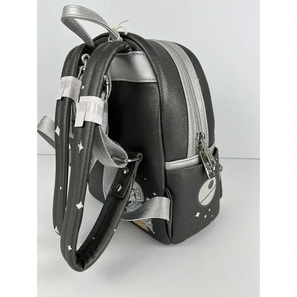 NWT DISNEY WORLD PARKS LOUNGEFLY BACKPACK MANDALORIAN GROGU STARWARS GLOW A60 - Picture 4 of 9